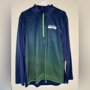 Majestic Blue and Green Rash Guard with Gradient Design